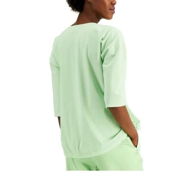 Alfani Comfort Luxe Pistachio Green Top Size M - Picture 2 of 9